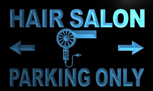 Hair Salon Parking Only Neon Light Sign
